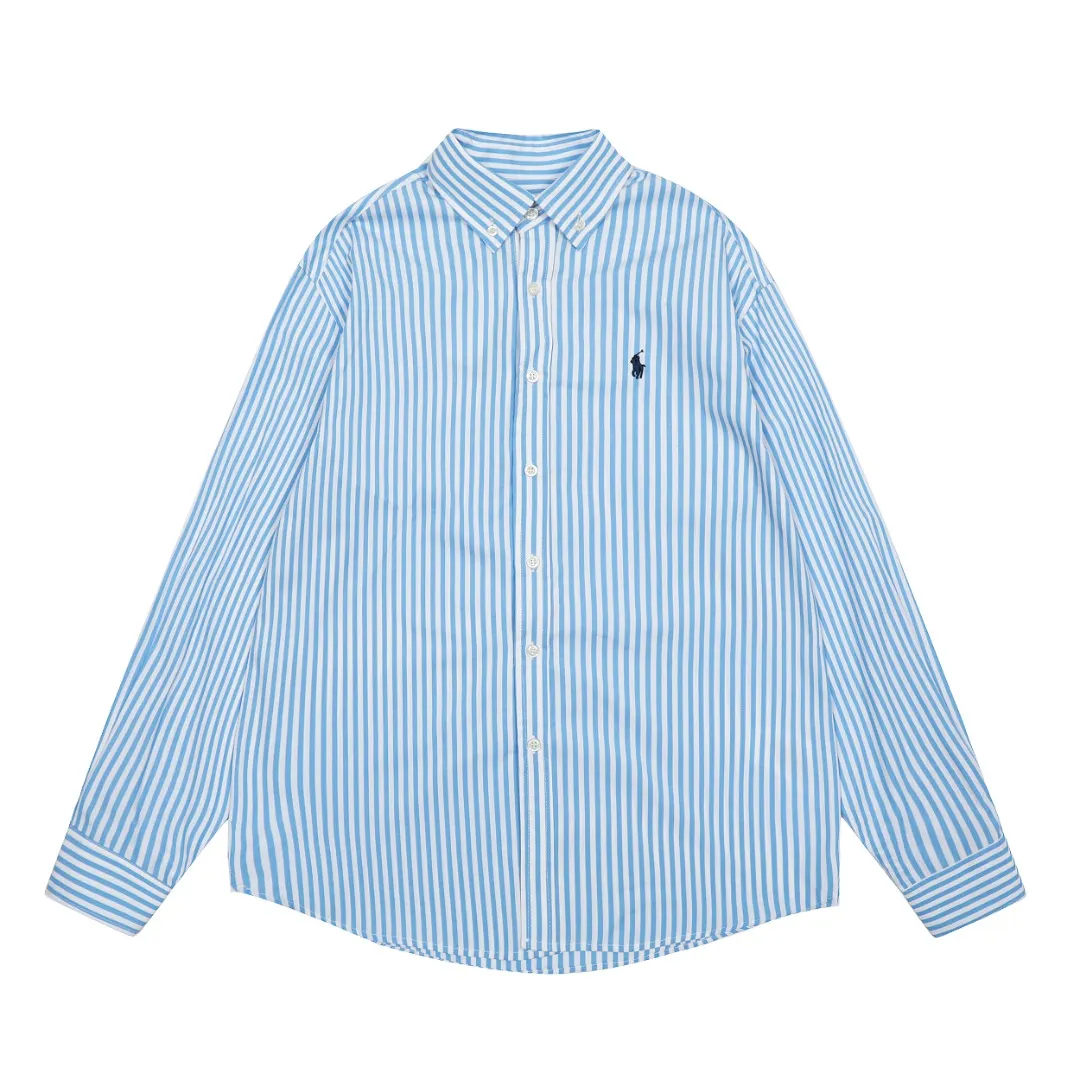 P260 💰 "Top quality" Style number: 8082# [Ralph Lauren classic basic new old money style striped shirt long sleeves] ✅Ralph Lauren Ralph Lauren colorful style old money style cotton poplin striped casual shirt long sleeves ✅Top ceiling quality ZP original development You can compare with the real thing at will ✅100% restored workmanship The entire garment is covered with seams and clean edges Curved triangular bifurcation ✅100% cotton poplin cotton Smooth to the touch Pre-car wash treatment The yarn is tighter ✅Customized dyed original pearlescent white bottom buttons, large and small zoning, vertical phoenix eyelets ✅Special shaped chiffon foil inside the collar door tube, not easy to deform and pull ✅Refreshing colorful striped shirt, salty or sweet, daily travel, extremely high production rate, customized style ✅The upper body looks much better than the real thing, can be worn alone or worn in all seasons, highly recommended for goddesses, size: S-XL, color: red, blue, green
